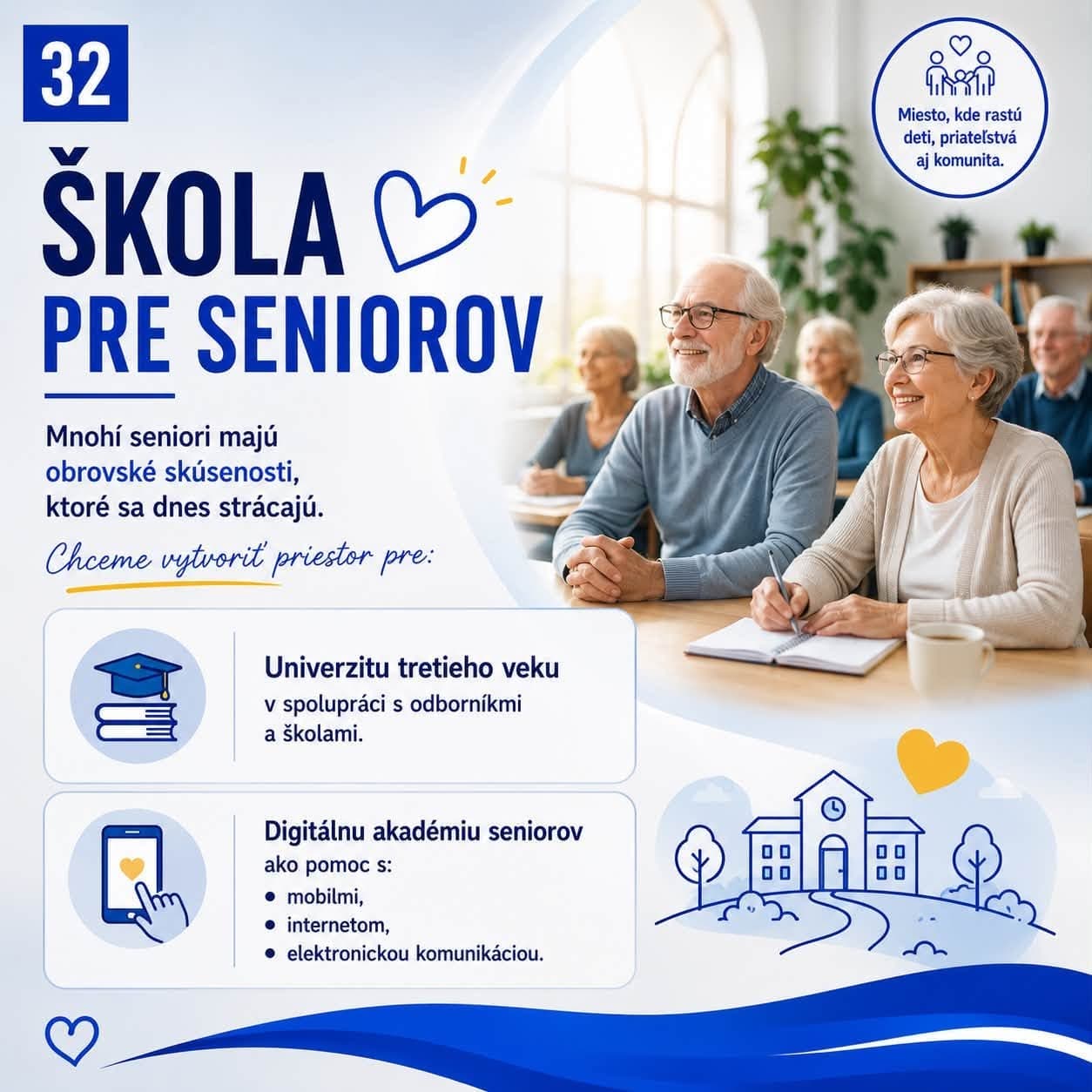 Karta: Škola pre seniorov