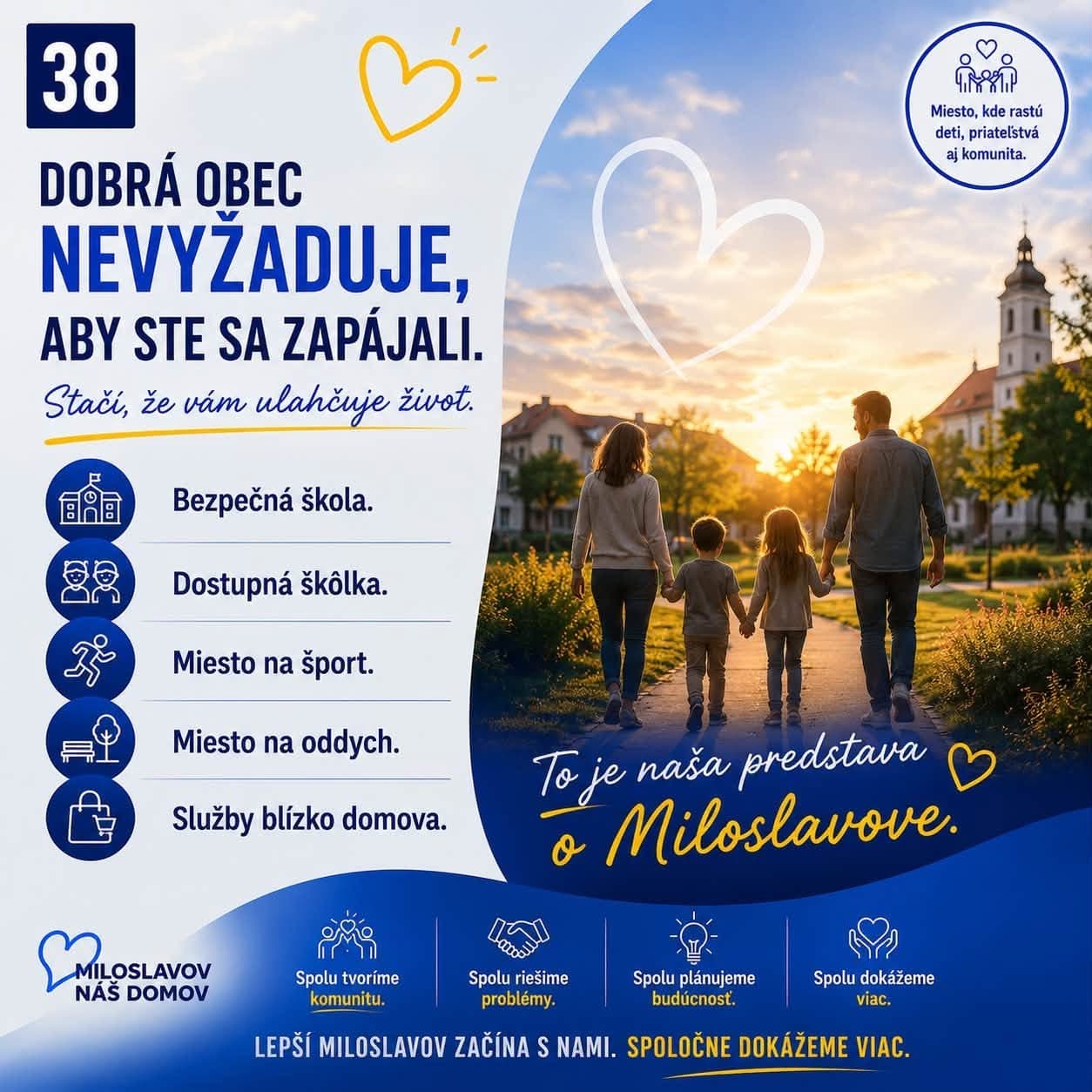 Karta: Dobrá obec nevyžaduje, aby ste sa zapájali.